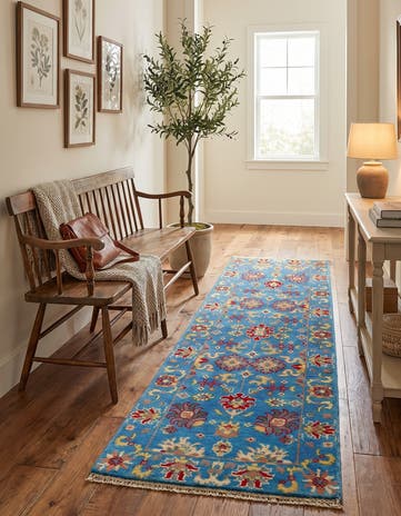 1' 10 x 6' 3 Hand Knotted Kazak Runner Rug