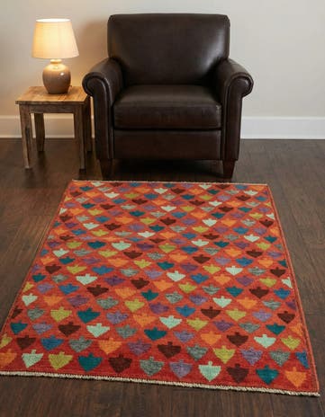 3' 6 x 4' 10 Hand Knotted Balouch Rug