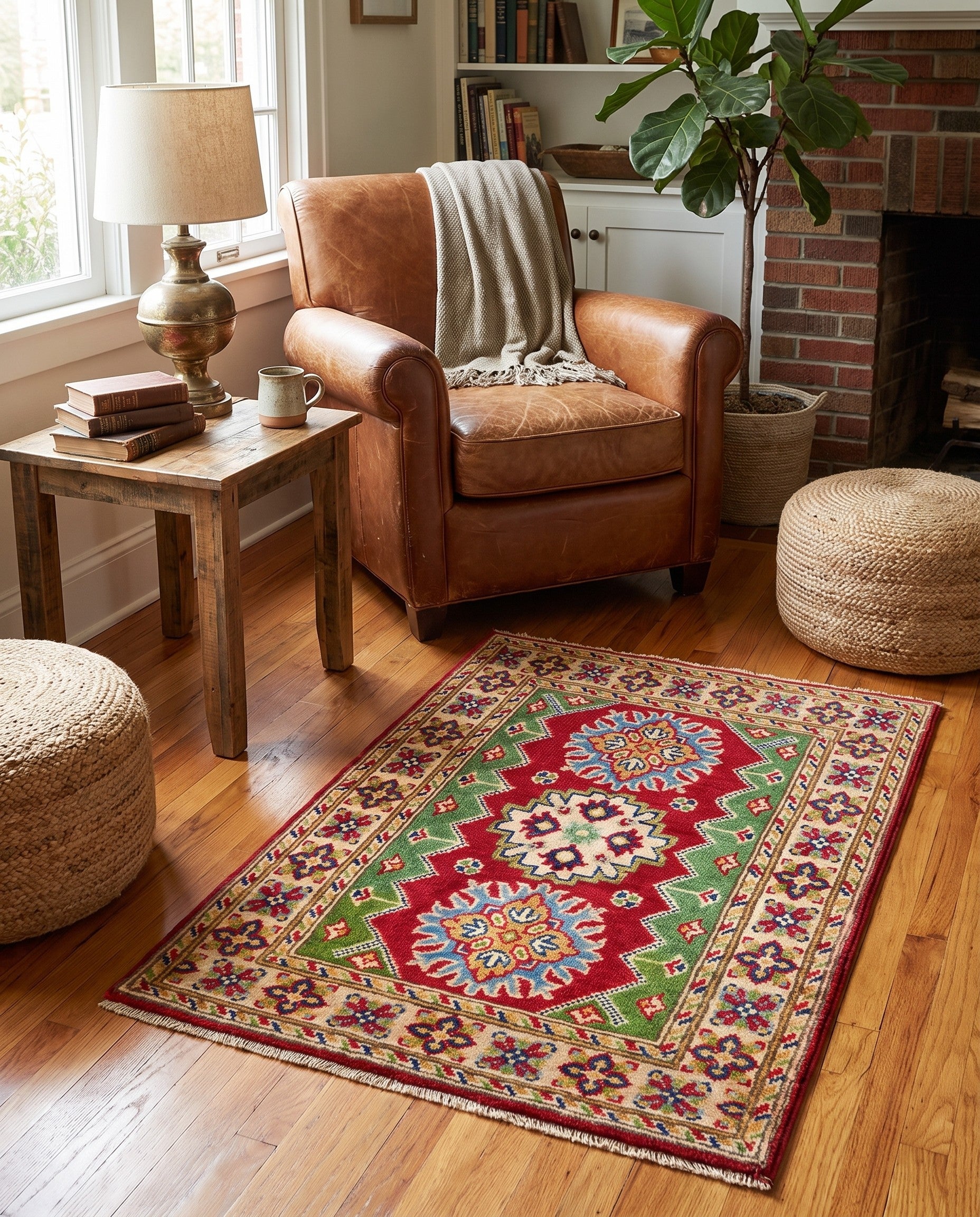 2' 2 x 3' 1 Hand Knotted Kazak Rug