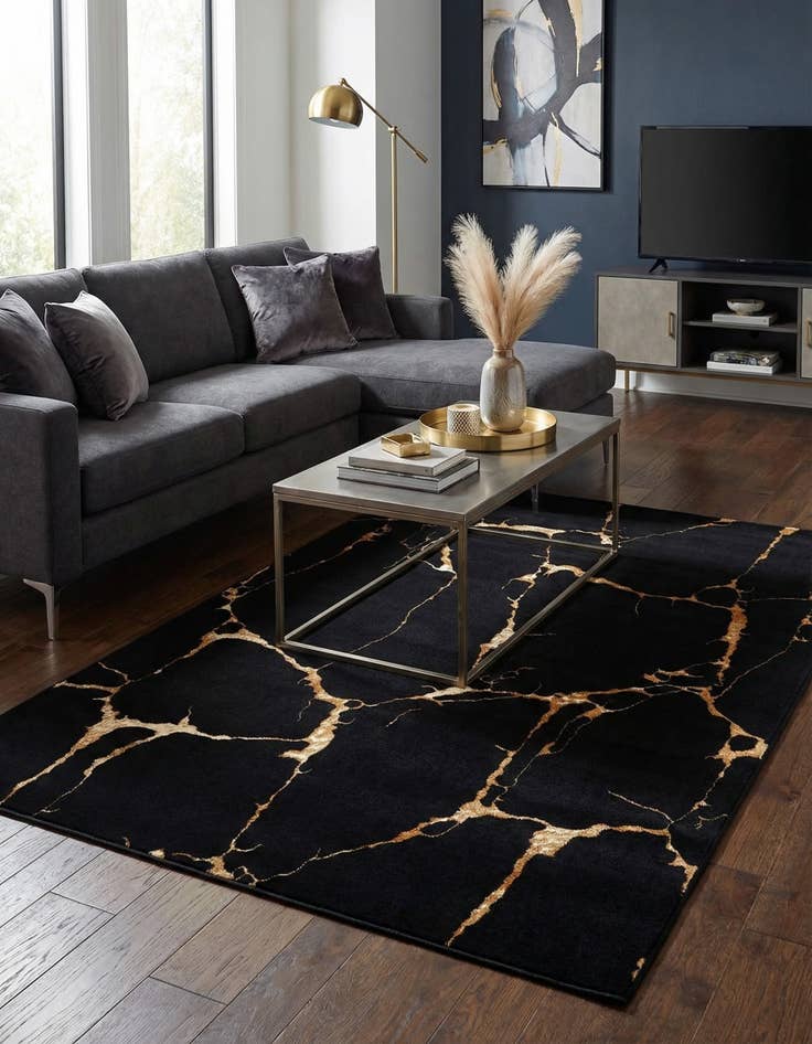 Detail image of 5' 3 x 8' Vogue Geo Rug