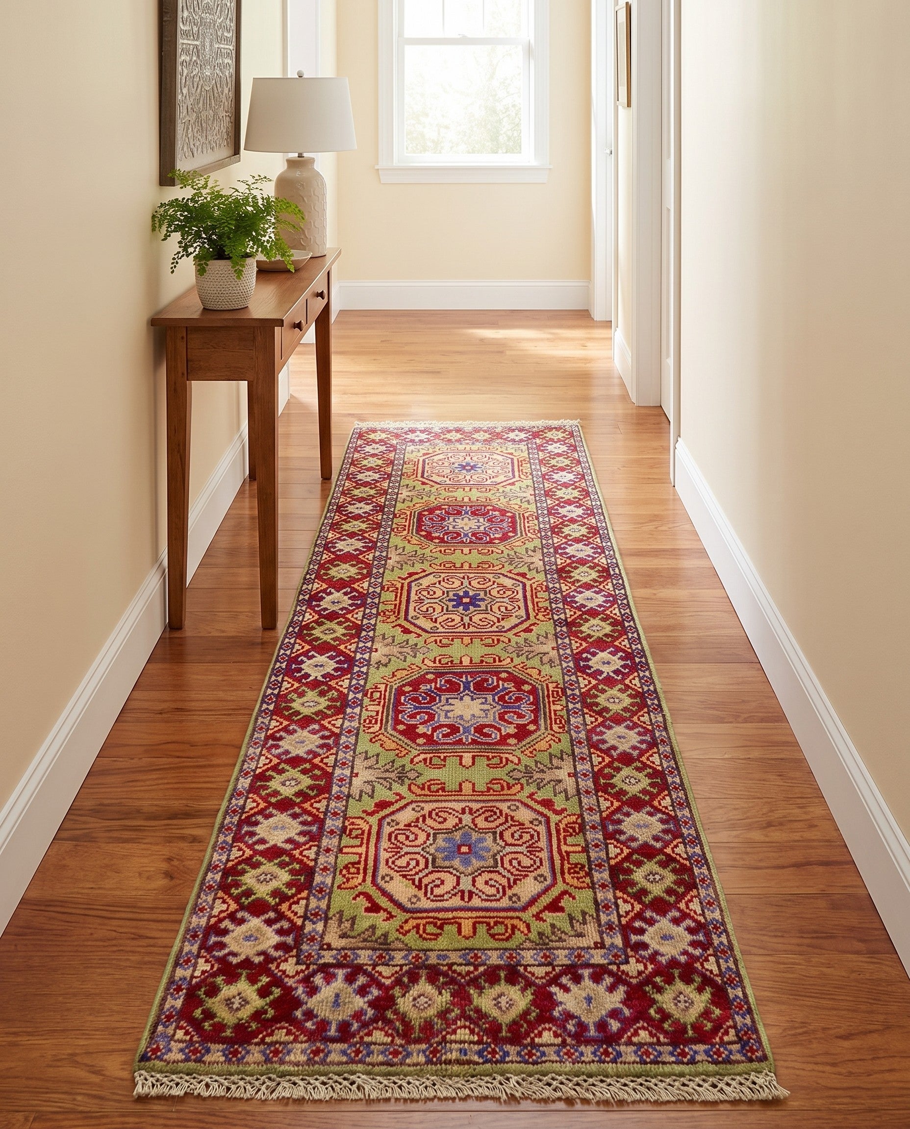 2' 1 x 5' 6 Hand Knotted Kazak Runner Rug