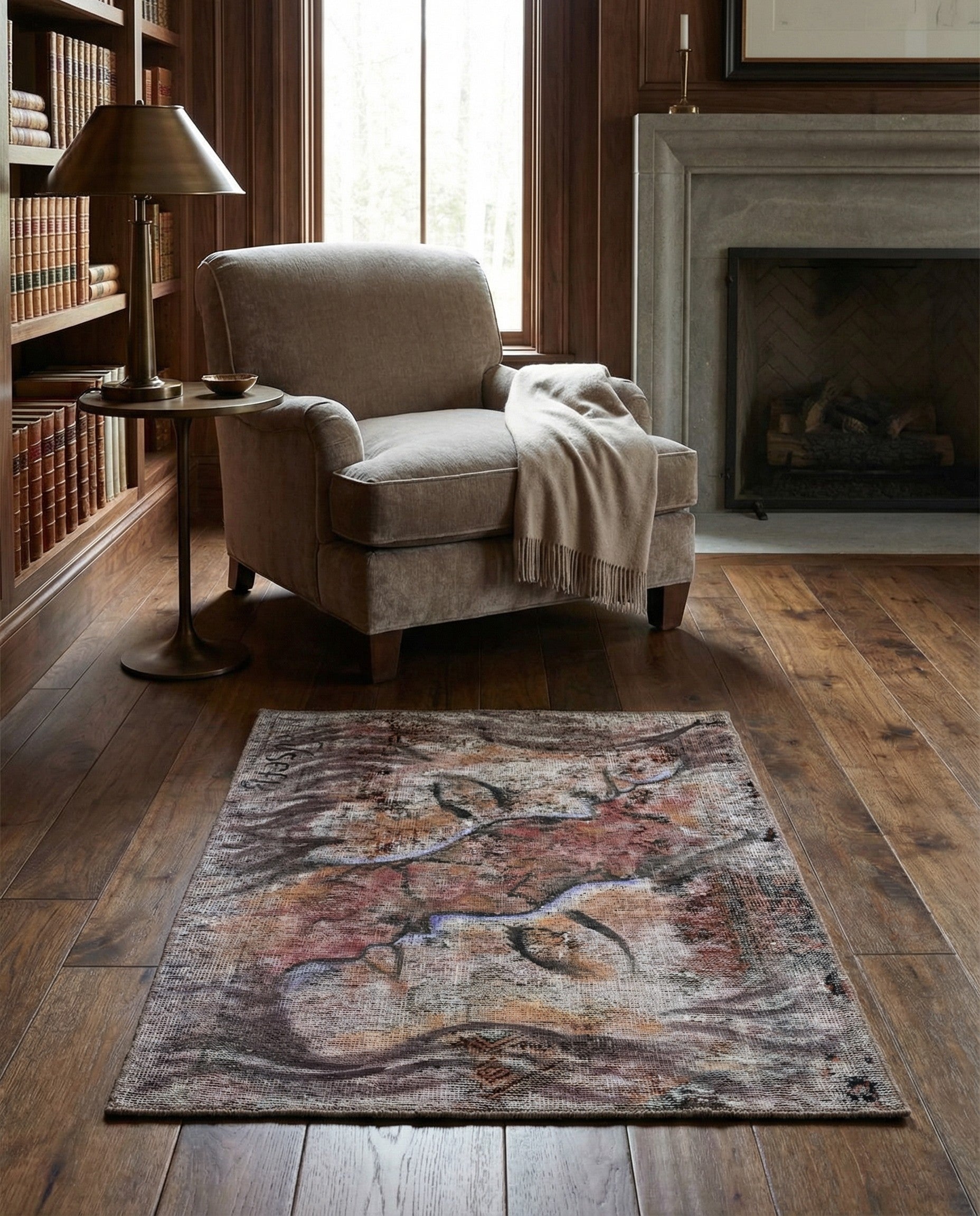 3' 2 x 4' Hand Knotted Ultra Vintage Persian Wool Rug