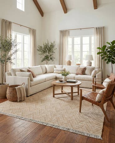  10' x 14' 1  Hand Braided Jute Rug