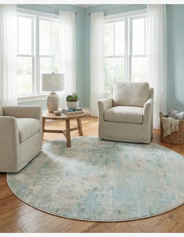 6' 1 x 6' 1 Lotus Round Rug