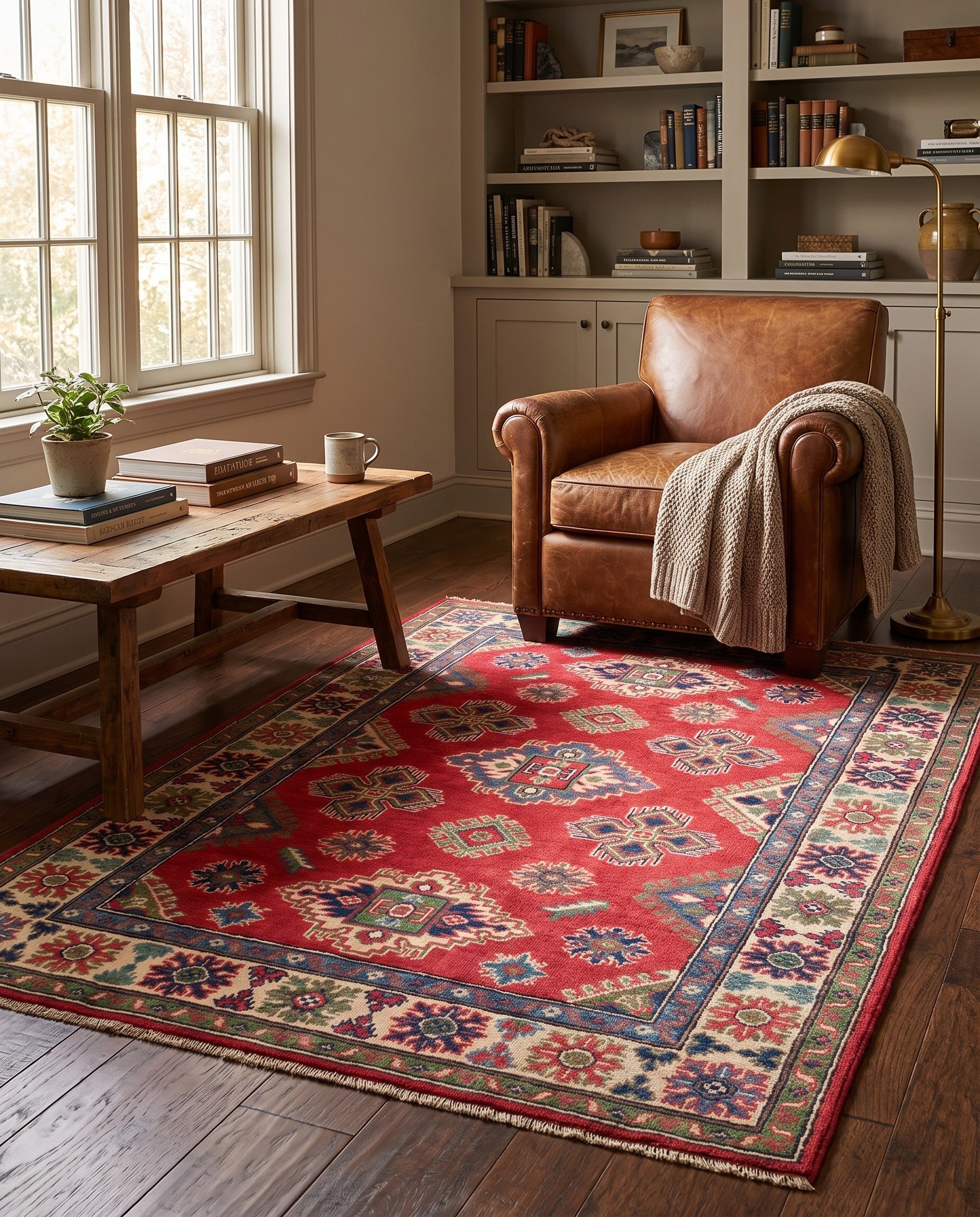 4' x 5' 11 Hand Knotted Kazak Rug