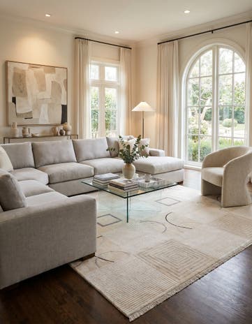 6' 7 x 9' 10 Hand Knotted Darya Rug