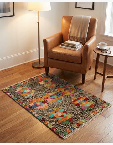 2' 8 x 4' 2 Hand Woven Balouch Wool Rug