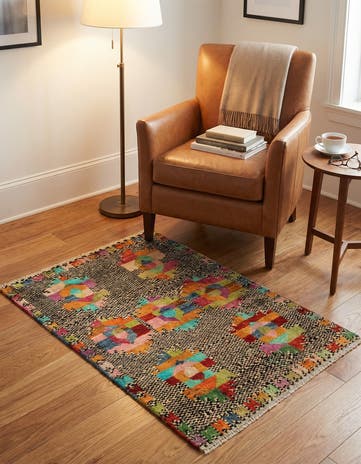 2' 8 x 4' 2 Hand Woven Balouch Wool Rug