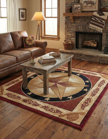 5' 3 x 5' 3 Pioneer Square Rug