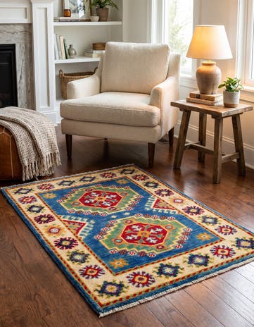 2' 2 x 3' Hand Knotted Kazak Rug