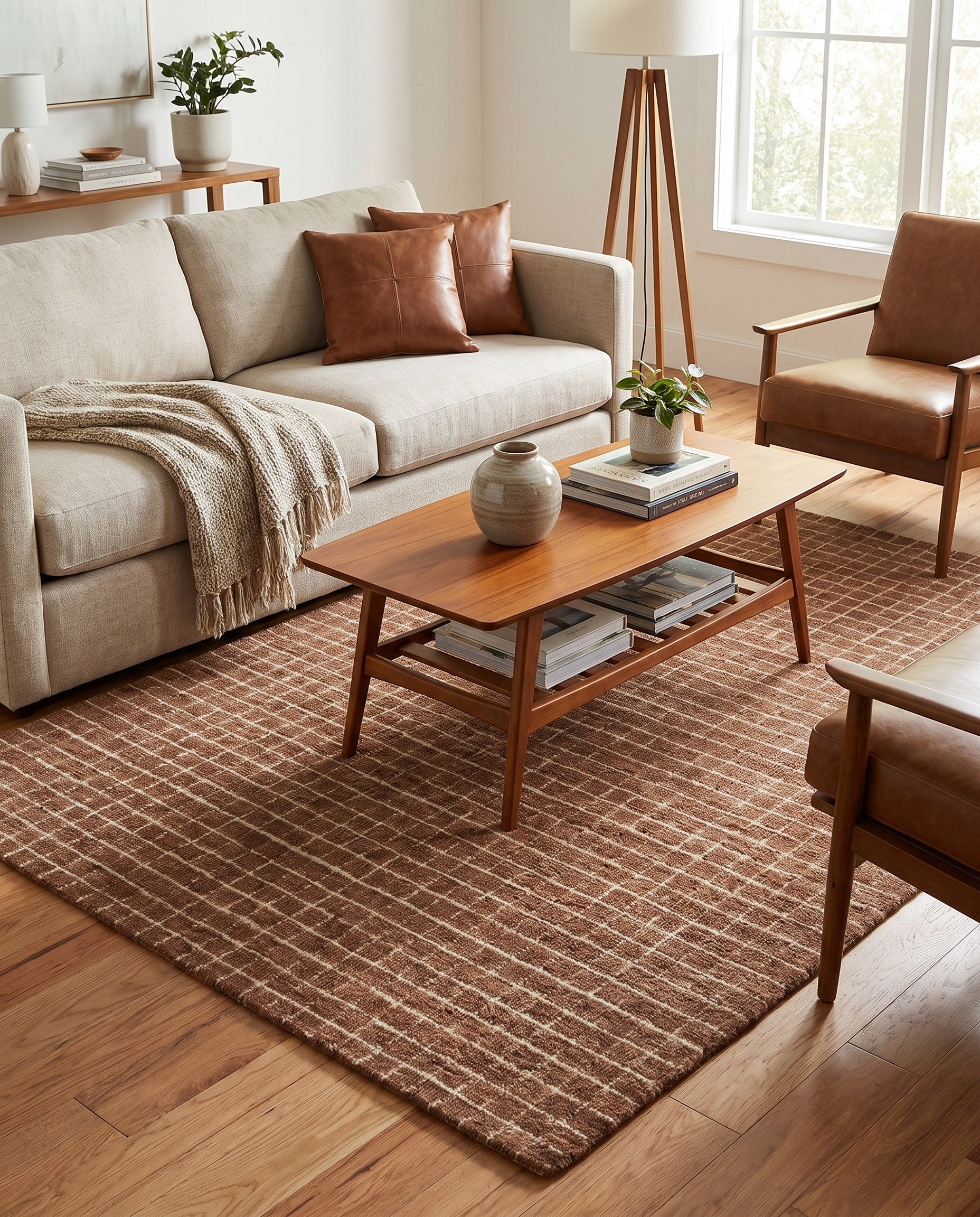 5' 1 x 8' Heritage Line Wool Rug