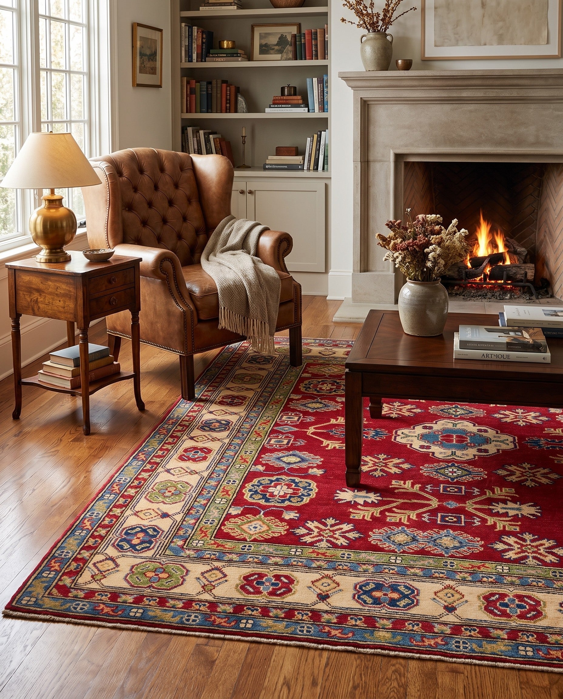 5' x 6' 9 Hand Knotted Kazak Rug