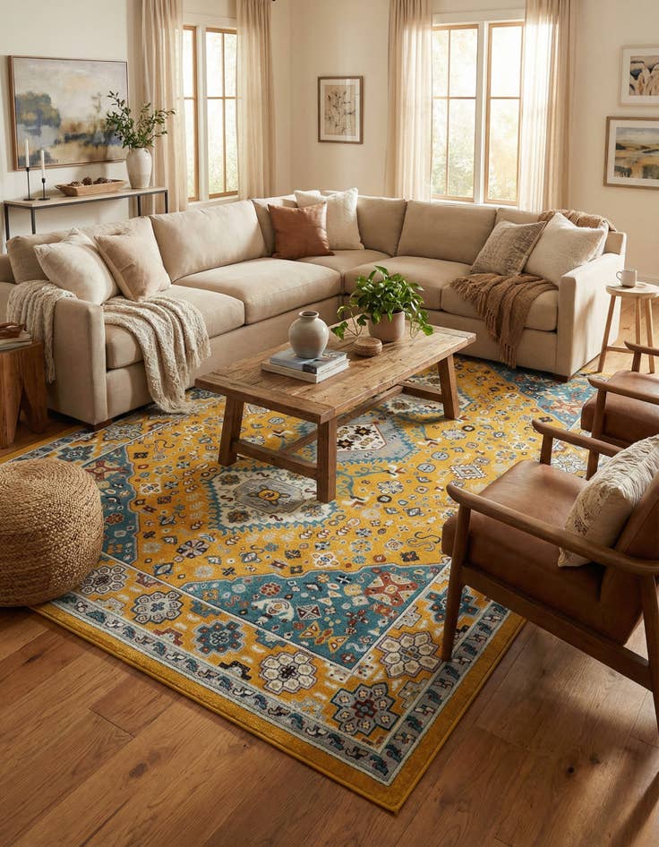 Detail image of 10' x 14' Kamala Washable Rug