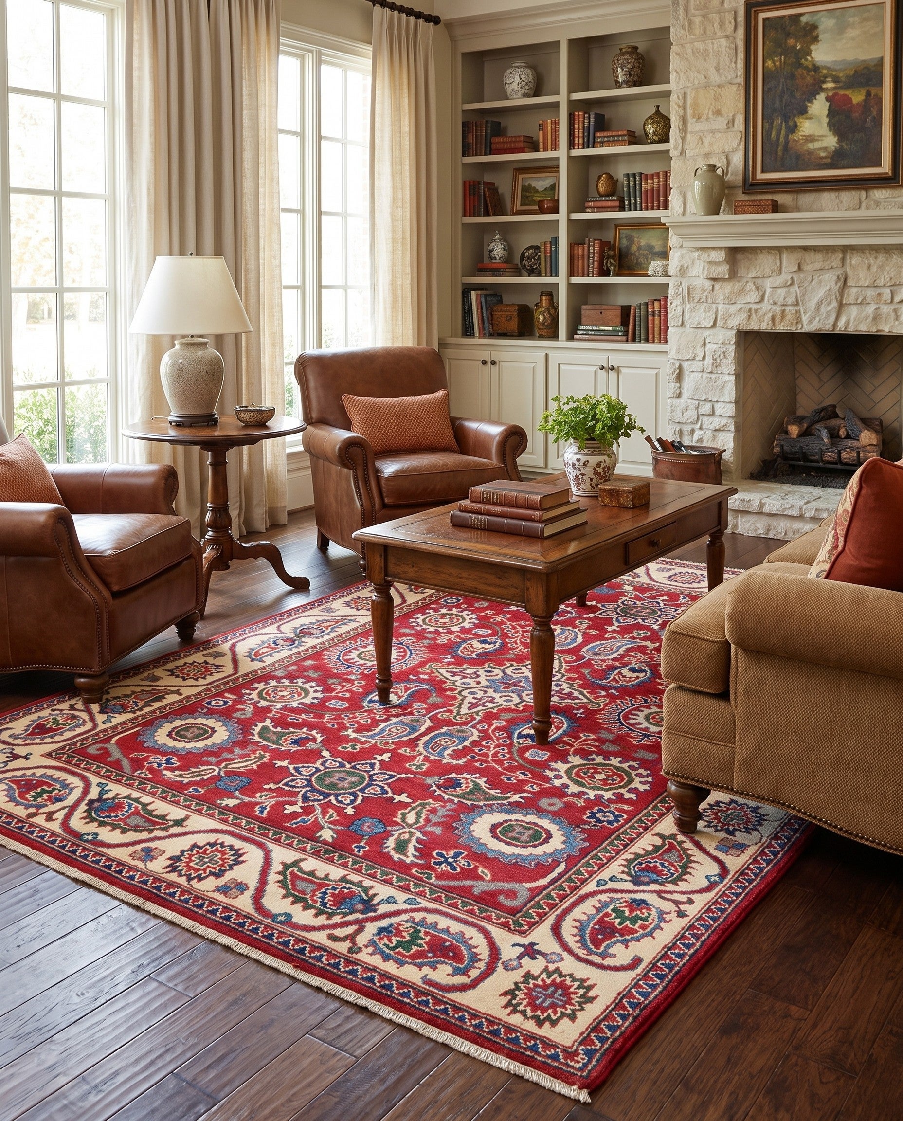 5' x 6' 10 Hand Knotted Kazak Rug