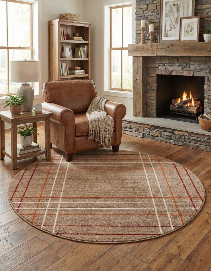 Detail image of 7' 10 x 7' 10 Equinox Round Rug