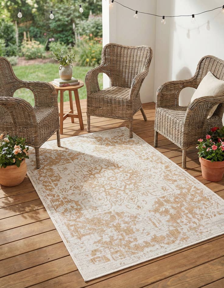 Detail image of  3' x 5' 3  Washable Jill Zarin Dubai Indoor / Outdoor Rug