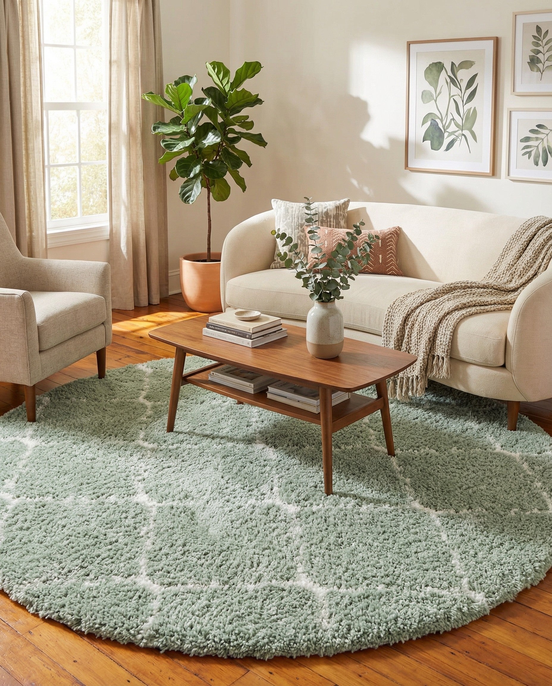 7' 10 x 7' 10 Marrakesh Shag Round Rug