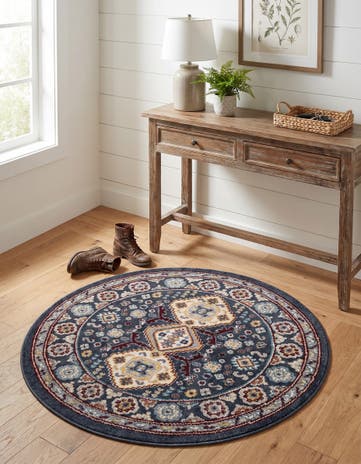 3' 3 x 3' 3 Kamala Washable Round Rug