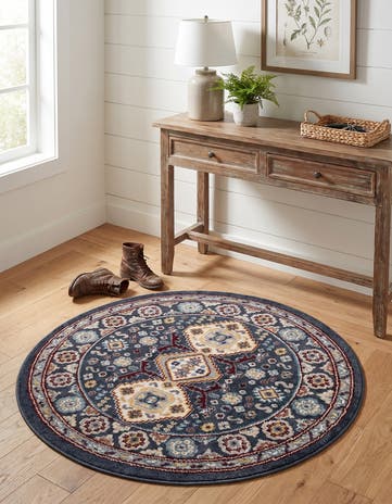 3' 3 x 3' 3 Kamala Washable Round Rug