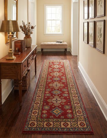 2' 10 x 9' 9 Hand Knotted Kazak Runner Rug