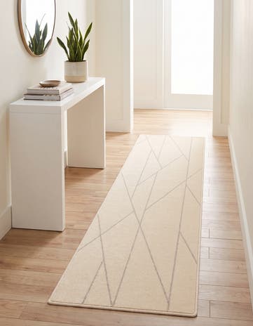 Ivory Contour Runner Rug