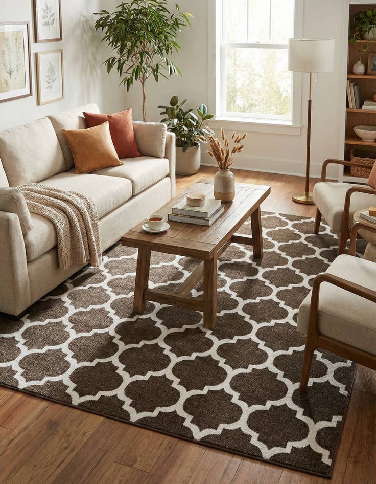 Detail image of 7' 10 x 10' Lattice Rug