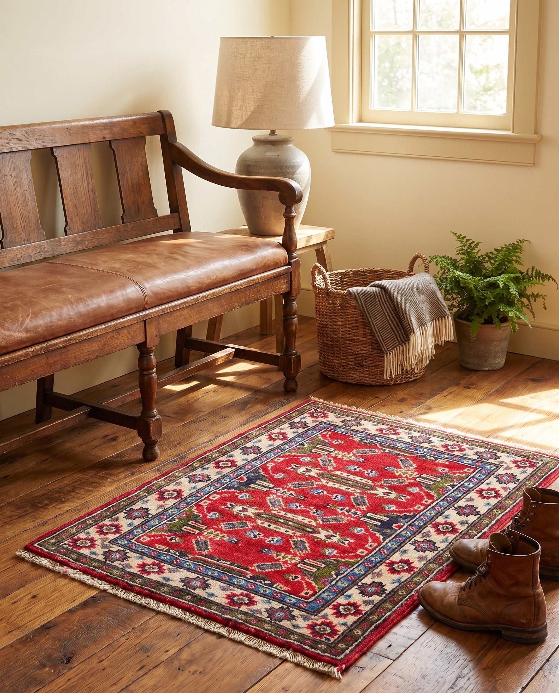 2' x 2' 7 Hand Knotted Kazak Rug