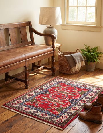2' x 2' 7 Hand Knotted Kazak Rug