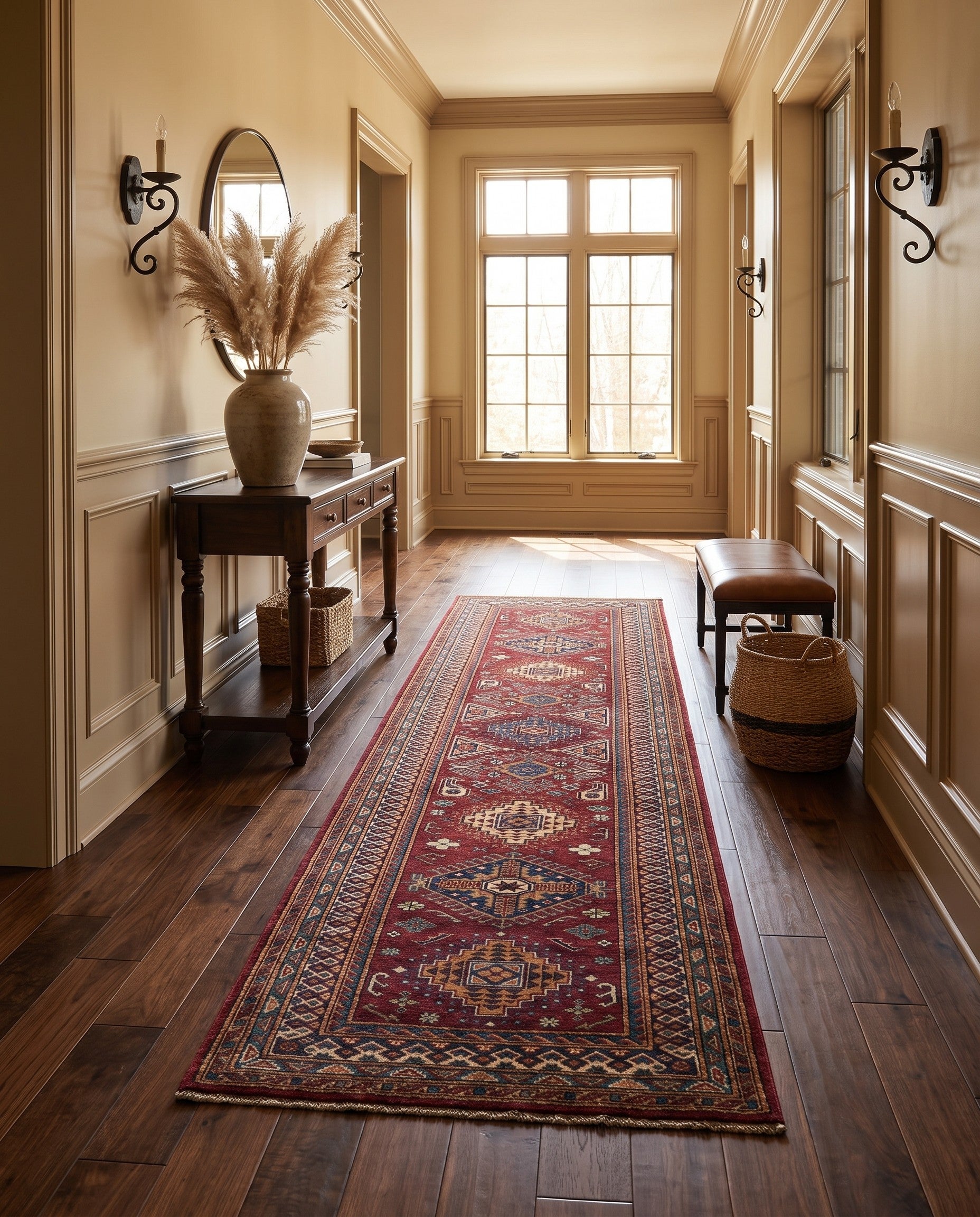 2' 9 x 10' 3 Hand Knotted Kazak Runner Rug