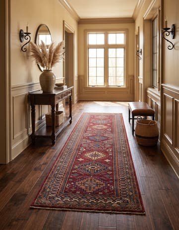 2' 9 x 10' 3 Hand Knotted Kazak Runner Rug