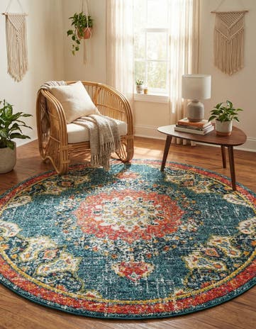 6' x 6' Carrington Round Rug
