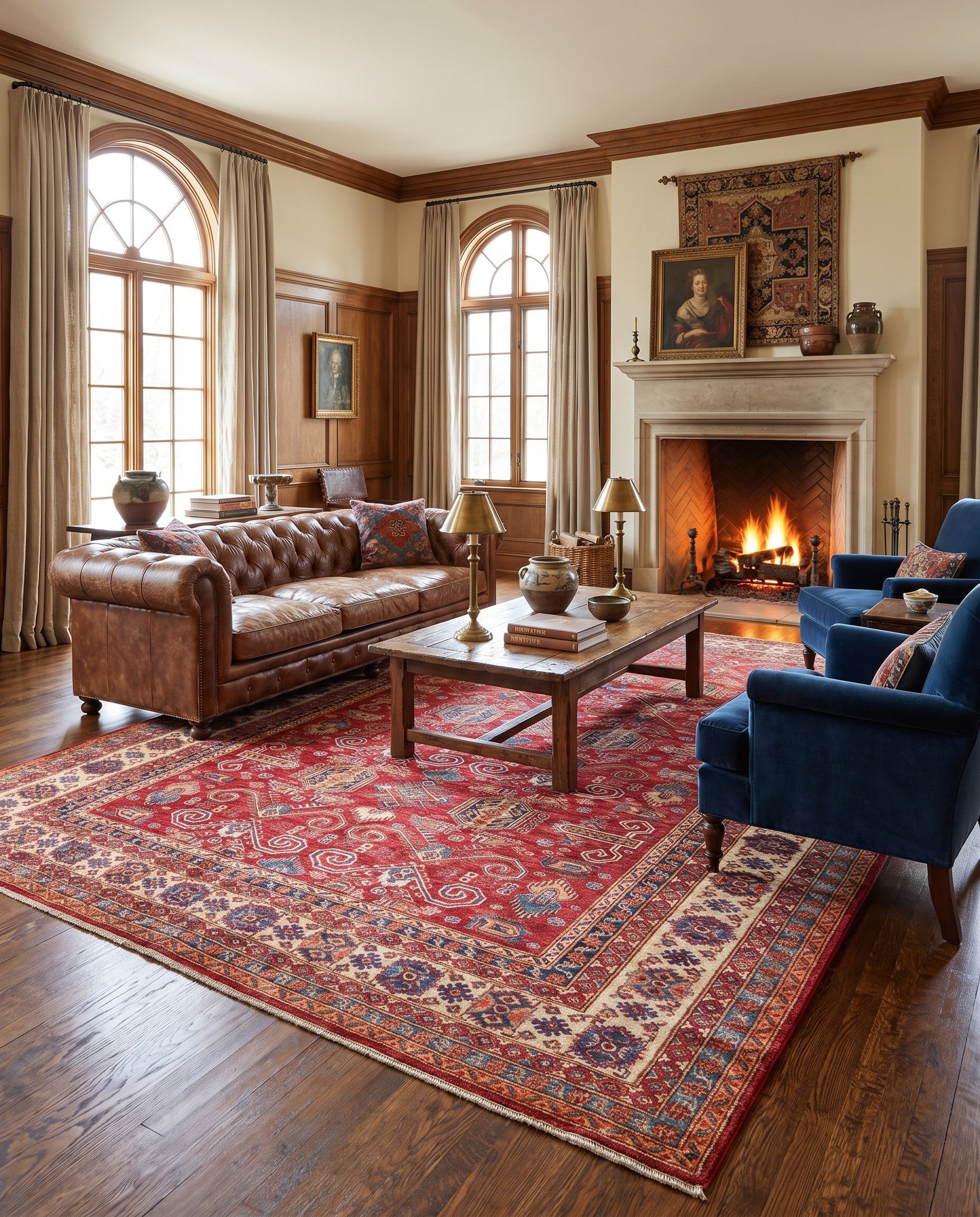9' x 11' 11 Hand Knotted Kazak Rug