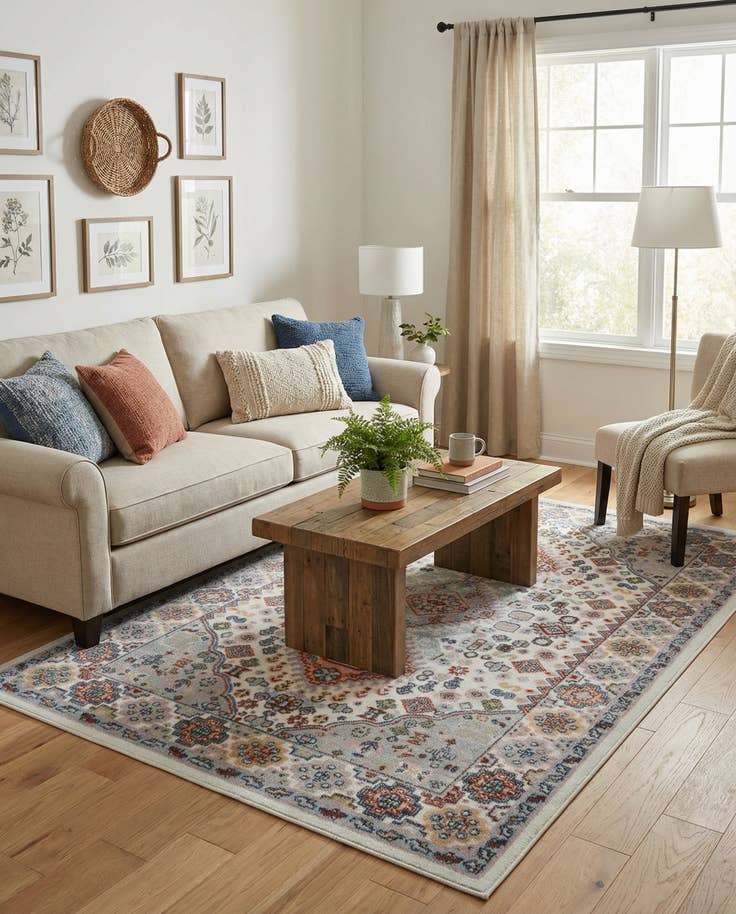 Detail image of 4' x 6' Kamala Washable Rug