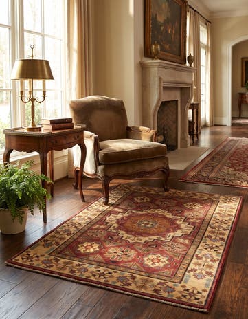 2' 7 x 3' 8 Hand Knotted Mamluk Ziegler Rug