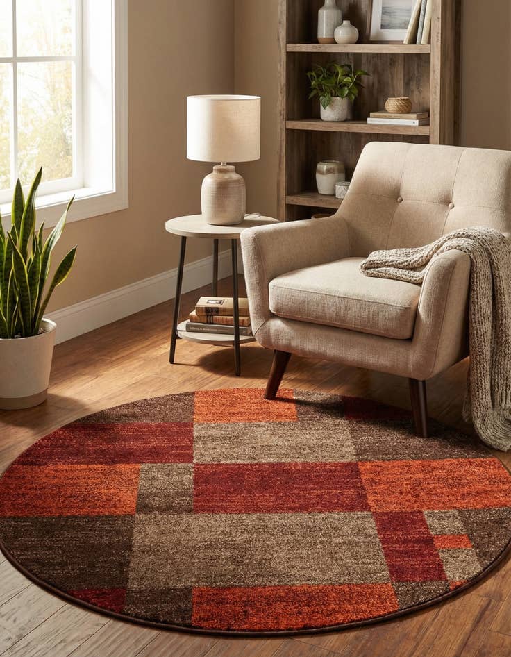 Detail image of 4' 1 x 4' 1 Harvest Round Rug