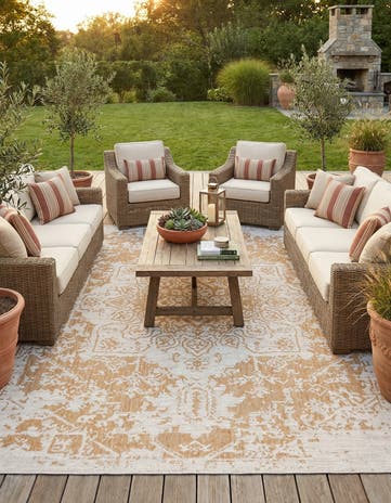 9' x 12' Easy-Clean Jill Zarin Dubai Indoor / Outdoor Rug