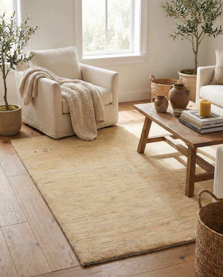 5' 1 x 6' 2 Gabbeh Shouli Wool Rug