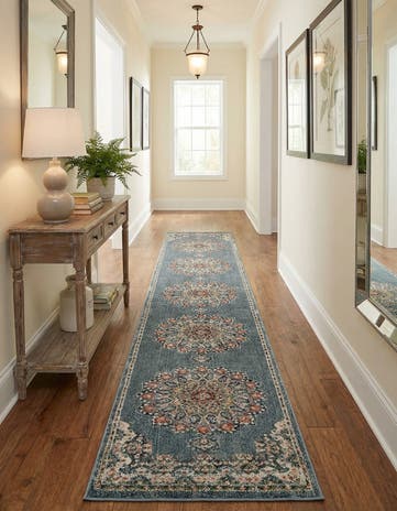 Slate Blue Isabella Runner Rug