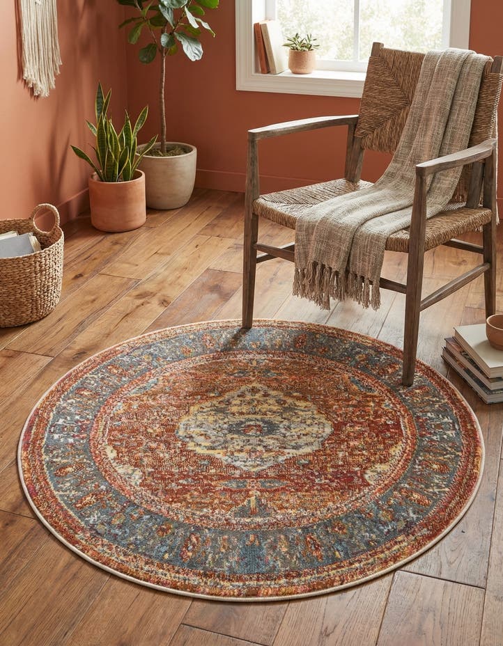 3' 3 x 3' 3 Santiago Round Rug