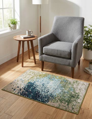 3' 3 x 5' 3 Washable Hyacinth Rug