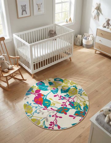 3' x 3' Azalea Round Rug