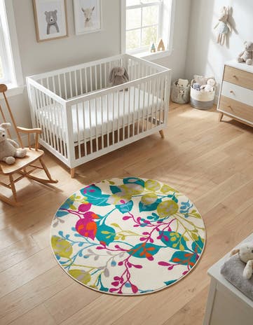 3' x 3' Azalea Round Rug