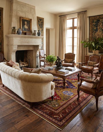 6' 2 x 8' 8 Hand Knotted Shirvan Rug