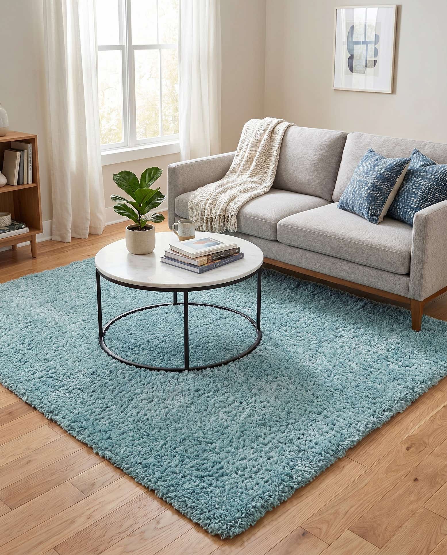 5' 3 x 5' 3 Zermatt Shag Square Rug