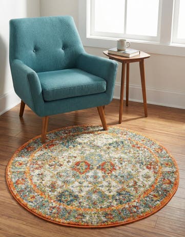 3' 3 x 3' 3 Veneto Round Rug