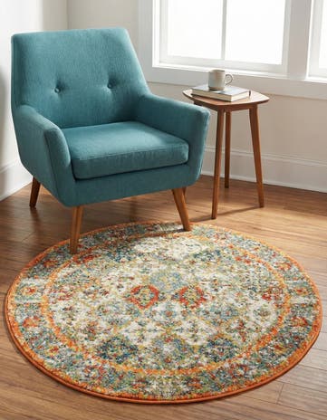3' 3 x 3' 3 Veneto Round Rug