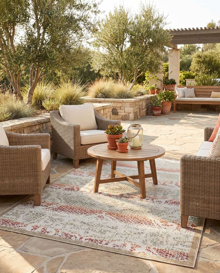 5' x 8' Easy-Clean Modern Indoor / Outdoor Rug