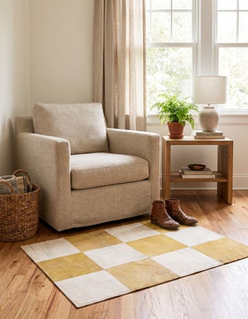 2' 1 x 3' 1 Cowhide Leather Rug