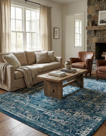 Navy Blue Charleston Rug