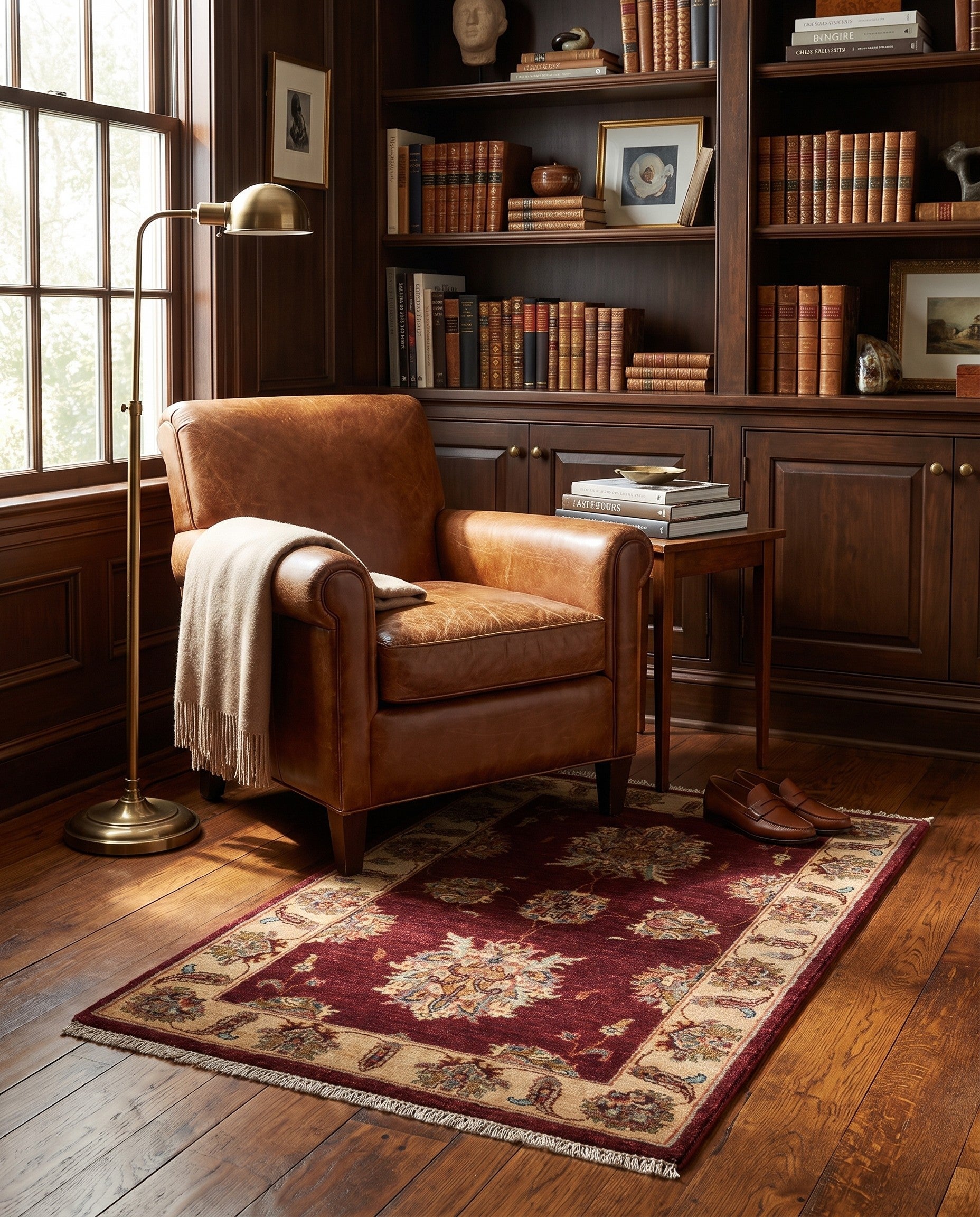 2' 7 x 4' 1 Hand Knotted Ziegler Rug